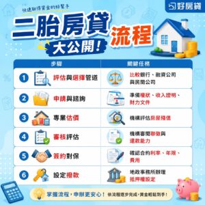 二胎房貸流程與步驟